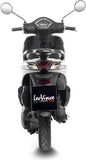 Complete Exhaust System Without Catalytic Converter And Without Sound Certification Sitoplus Stainless Steel - Leovince Compatible With Piaggio Zip 50 3V 4T (2018-2020)