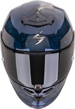 Full-Face Motorcycle Helmet Scorpion Exo Exo-R1 Evo Carbon Air Carbon Fiber Blue Onyx Size S