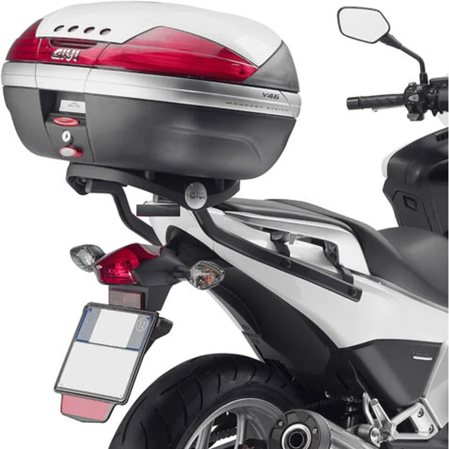 Monolock Black Tech Top Case - 30 Lt C30Nt Technopolymer - Givi Compatible With Honda Integra 700 (2012-2013)