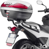 Monokey Trekker Dolomiti Black Aluminium Top Case - 30 Lt Trekker Dolomiti Aluminium - Givi Compatible With Honda Integra 700 (2012-2013)