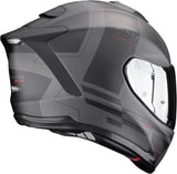 Full-Face Motorcycle Helmet Scorpion Exo Exo-1500 Air Ultra Tct Matt Silver Black Red Dual Size M