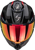 Full-Face Motorcycle Helmet Scorpion Exo Exo-1500 Carbon Air Carbon Fiber Black Red Mundi Size Xxl