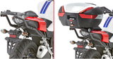 Monokey Trekker Outback Evo Smart Anodized Aluminium Top Case - 58 Lt Trekker Outback Evo Smart Anodized Aluminium - Givi Compatible With Honda Cb 500 F (2016-2018)