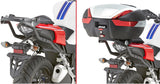 Monolock Alpina Black Aluminium Top Case - 44 Lt Alpina Aluminium - Givi Compatible With Honda Cb 500 F (2016-2018)