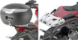 Monolock Black Tech Top Case - 29 Lt Technopolymer - Givi Compatible With Honda X-Adv 750 (2017-2020)