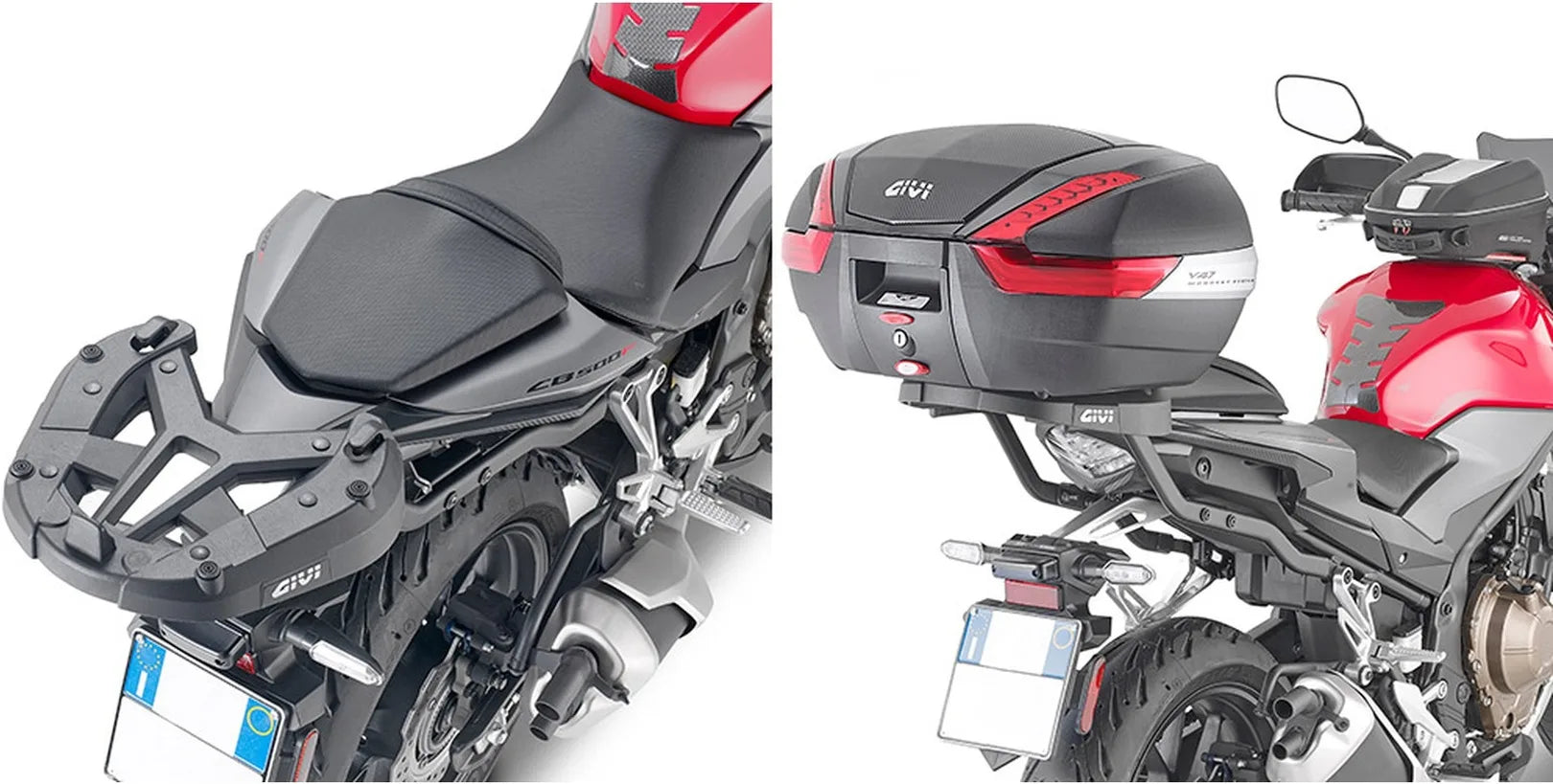 Monolock Black Top Case - 30 Lt C30N Technopolymer - Givi Compatible With Honda Cb 500 F (2019-2023)