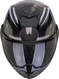 Flip-Up Motorcycle Helmet Scorpion Exo Exo-Tech Evo Polycarbonate Chameleon Black Furio Size Xs