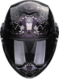 Flip-Up Motorcycle Helmet Scorpion Exo Exo-Tech Evo Polycarbonate Chameleon Black Dream Size M