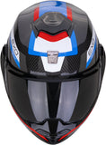 Flip-Up Motorcycle Helmet Scorpion Exo Exo-Tech Evo Carbon Carbon Fiber Black Blue Red Cosy Size M