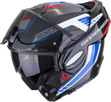 Flip-Up Motorcycle Helmet Scorpion Exo Exo-Tech Evo Carbon Carbon Fiber Black Blue Red Cosy Size Xl