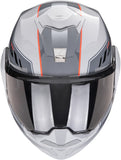 Flip-Up Motorcycle Helmet Scorpion Exo Exo-Tech Evo Polycarbonate Grey Red Socius Size Xs