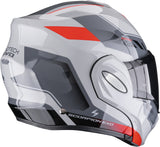 Flip-Up Motorcycle Helmet Scorpion Exo Exo-Tech Evo Polycarbonate Grey Red Socius Size Xl