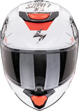 Full-Face Motorcycle Helmet Scorpion Exo Exo-Jnr Air Polycarbonate White Black Boum Size M