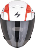 Urban Motorcycle Helmet Scorpion Exo Exo-Z1 Ultra Tct Matt White Red Black Vue Size M