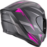Full-Face Motorcycle Helmet Scorpion Exo Exo-391 Polycarbonate Matt Black Pink Aaxo Size M