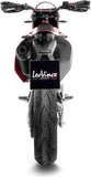 Exhaust Tip With Noise Certification Nero Stainless Steel Carbon Fiber End Cap - Leovince Compatible With Gasgas Sm 700 (2022-2024)