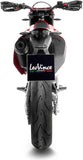Exhaust Tip Without Sound Certification Nero Stainless Steel Carbon Fiber End Cap - Leovince Compatible With Gasgas Es 700 (2022-2024)