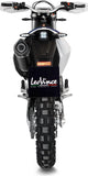 Exhaust Tip Without Sound Certification Nero Stainless Steel Carbon Fiber End Cap - Leovince Compatible With Husqvarna 701 Enduro - Lr (2021-2024)