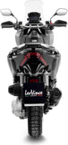Exhaust Tip With Noise Certification Nero Stainless Steel Carbon Fiber End Cap - Leovince Compatible With Honda Adv 350 (2022-2024)