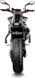 Exhaust Tip Without Sound Certification Lv One Evo Stainless Steel Carbon Fiber End Cap - Leovince Compatible With Ktm 790 Duke - L A2 (2023-2024)