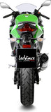 Exhaust Tip With Noise Certification Lv One Evo Stainless Steel Carbon Fiber End Cap - Leovince Compatible With Kawasaki Z 500 - Se (2024-2026)