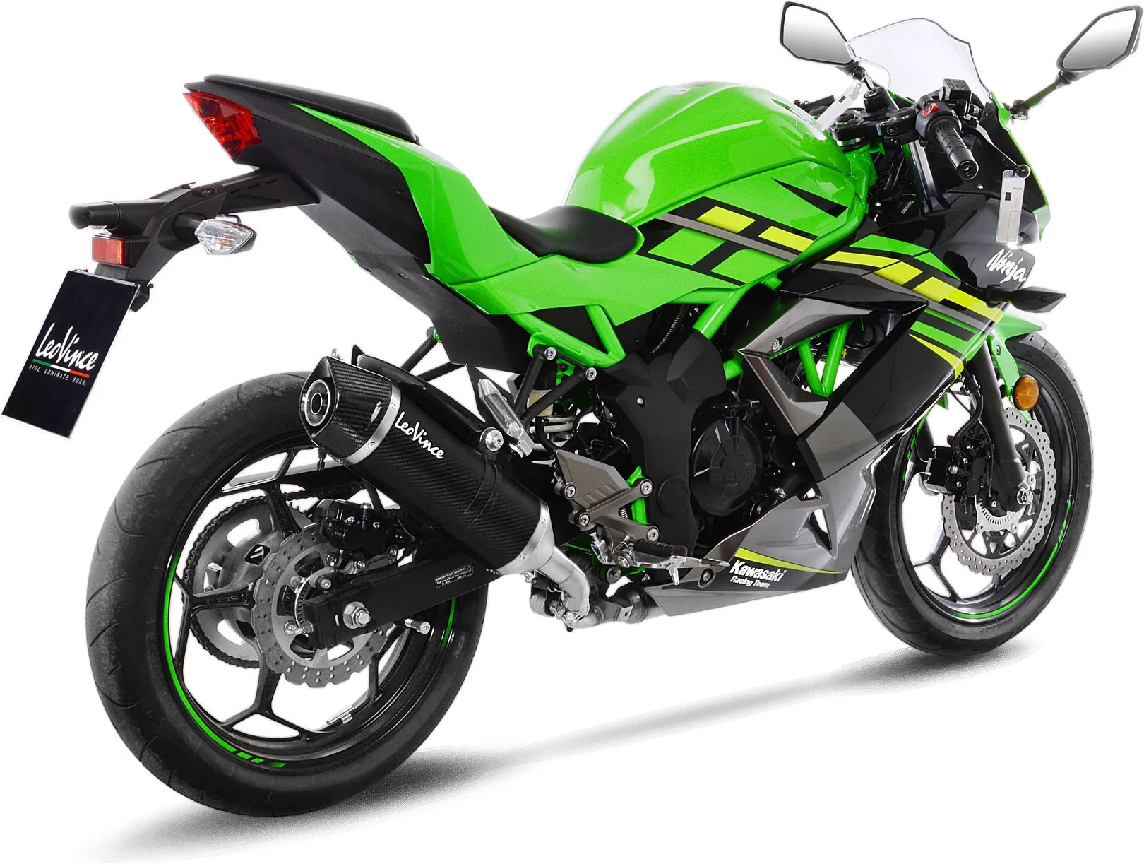 Exhaust Tip Without Sound Certification Lv One Evo Carbon Fiber Carbon Fiber End Cap - Leovince Compatible With Kawasaki Z 125 (2019-2024)