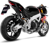 Exhaust Tip Without Sound Certification Factory S Carbon Fiber Carbon Fiber End Cap - Leovince Compatible With Aprilia Tuono V4 1100 Factory (2019-2020)