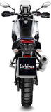 Exhaust Tip Without Sound Certification Lv One Evo Stainless Steel Carbon Fiber End Cap - Leovince Compatible With Yamaha Ténéré 700 (2021-2024)