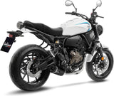 Complete Catalytic Exhaust System With Sound Certification Lv One Evo Steel Black Carbon Fiber End Cap - Leovince Compatible With Yamaha Yzf-R7 700 (2021-2024)