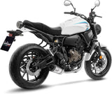 Complete Catalytic Exhaust System With Sound Certification Lv One Evo Stainless Steel Carbon Fiber End Cap - Leovince Compatible With Yamaha Mt-07 (2021-2024)