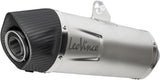 Complete Exhaust System Without Catalytic Converter And Without Sound Certification Lv One Evo Stainless Steel Carbon Fiber End Cap - Leovince Compatible With Gasgas Es 700 (2022-2024)