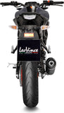 Complete Catalytic Exhaust System With Sound Certification Lv One Evo Steel Black Carbon Fiber End Cap - Leovince Compatible With Yamaha Xsr 125 (2021-2024)