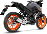Complete Catalytic Exhaust System With Sound Certification Lv One Evo Stainless Steel Carbon Fiber End Cap - Leovince Compatible With Yamaha Xsr 125 (2021-2024)