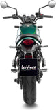 Complete Catalytic Exhaust System With Sound Certification Lv One Evo Stainless Steel Carbon Fiber End Cap - Leovince Compatible With Kawasaki Z 650 (2021-2026)