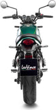 Complete Catalytic Exhaust System With Sound Certification Lv One Evo Carbon Fiber Carbon Fiber End Cap - Leovince Compatible With Kawasaki Versys 650 (2021-2024)
