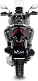 Exhaust Tip With Noise Certification Lv One Evo Stainless Steel Carbon Fiber End Cap - Leovince Compatible With Honda Adv 350 (2022-2024)