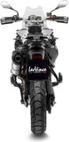 Exhaust Tip With Noise Certification Lv One Evo Stainless Steel Carbon Fiber End Cap - Leovince Compatible With Bmw F 800 Gs - Adventure (2017-2018)