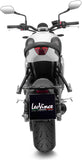 Complete Exhaust System Without Catalytic Converter And Without Sound Certification Lv One Evo Stainless Steel Carbon Fiber End Cap - Leovince Compatible With Triumph Trident 660 (2021-2024)