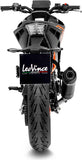Exhaust Tip With Noise Certification Lv One Evo Carbon Fiber Carbon Fiber End Cap - Leovince Compatible With Ktm 125 Duke (2021-2023)