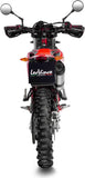 Exhaust Tip With Noise Certification Lv One Evo Stainless Steel Carbon Fiber End Cap - Leovince Compatible With Beta Rr 125 Motard Lc 4T (2021-2024)