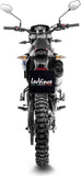 Exhaust Tip Without Sound Certification Lv One Evo Stainless Steel Carbon Fiber End Cap - Leovince Compatible With Aprilia Sx 125 (2021-2024)