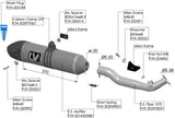 Exhaust Tip Without Sound Certification Lv-X Evo Stainless Steel Carbon Fiber End Cap - Leovince Compatible With Suzuki Dr 650 Se (1996-2015)