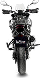 Exhaust Tip With Noise Certification Lv One Evo Stainless Steel Carbon Fiber End Cap - Leovince Compatible With Benelli Trk 702 - X (2023-2024)
