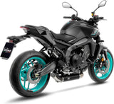 Complete Exhaust System Without Catalytic Converter And Without Sound Certification Lv Race Stainless Steel - Leovince Compatible With Yamaha Mt-09 Sp (2024-2026)