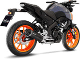 Complete Exhaust System Without Catalytic Converter And Without Sound Certification Lv One Evo Carbon Fiber Carbon Fiber End Cap - Leovince Compatible With Yamaha Xsr 125 (2025-2026)