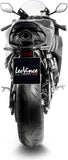 Exhaust Tip Without Sound Certification Lv One Evo Steel Black Carbon Fiber End Cap - Leovince Compatible With Honda Cbr 600 Rr (2024-2026)