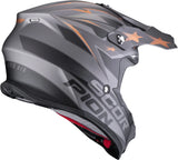 Off-Road Motorcycle Helmet Scorpion Exo Vx-16 Evo Air Polycarbonate Silver Black Copper Patriot Size L