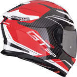 Full-Face Motorcycle Helmet Scorpion Exo Exo-Gt Sp Air Ultra Tct Red White Flex Size L