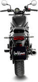 Exhaust Tip With Noise Certification Classic Racer Steel Black Stainless Steel End Cap - Leovince Compatible With Kawasaki Eliminator 500 - Se (2024-2026)