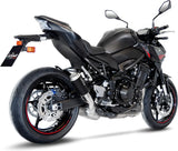 Exhaust Tip With Noise Certification Lv-10 Steel Black Stainless Steel End Cap - Leovince Compatible With Kawasaki Z 900 (2020-2024)
